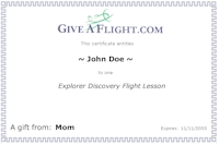 Purchase a Discovery Flight.